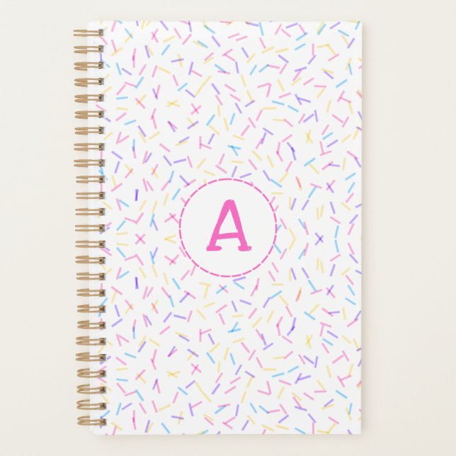 Agenda Allover Sprinkles Pink Multi First Planner (Anverso)