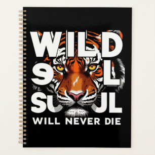 Agenda "Alma salvaje - Fierce Tigre Ojos Arte Motivaciona