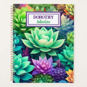 Agenda Aloe Vera y Succulage Collage Personalizado
