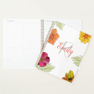 Agenda Aloha Floral hawaiana