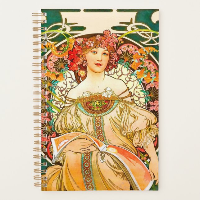 Agenda Alphonse Mucha Art Nouveau Daydream (Anverso)