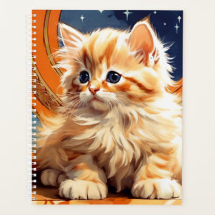 Agenda Alphonse Mucha Art Nouveau Naranja Cat