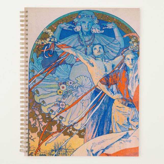 Agenda Alphonse Mucha Poster for Sokol Festival (1926) (Anverso)