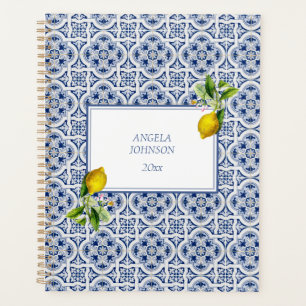 Agenda Amalfi Coast Lemon Blue Tiles Italia