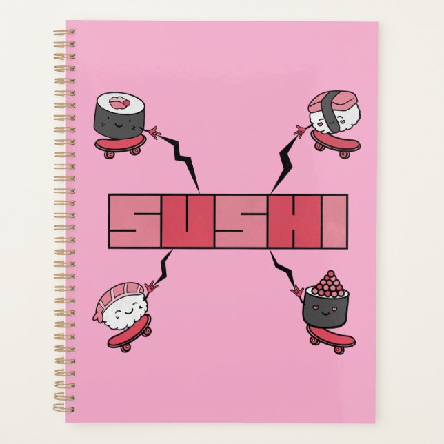 Agenda Amamos el Sushi - Amor Sushi - Obsesión ASL ILY (Anverso)