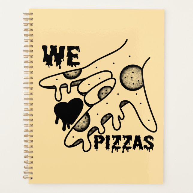 Agenda Amamos las pizzas - Pizza Love - ASL ILY Obsession (Anverso)