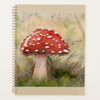 Agenda Amanita Muscaria Fly Agaric Acuarela Hongo