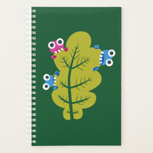 Agenda Amante de la naturaleza de la diversión de la hoja