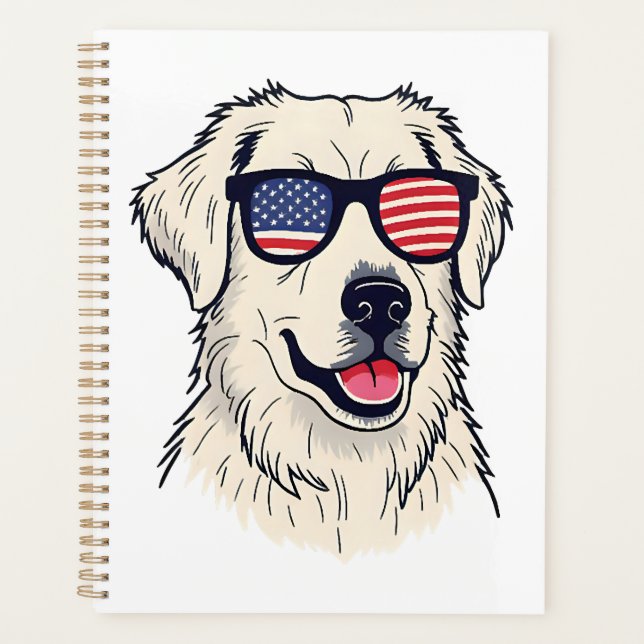 Agenda Amante de perros de EE. UU. - Cachorro genial con  (Anverso)
