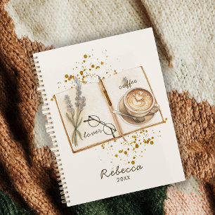 Agenda Amante del café con estilo acuarela único 2026
