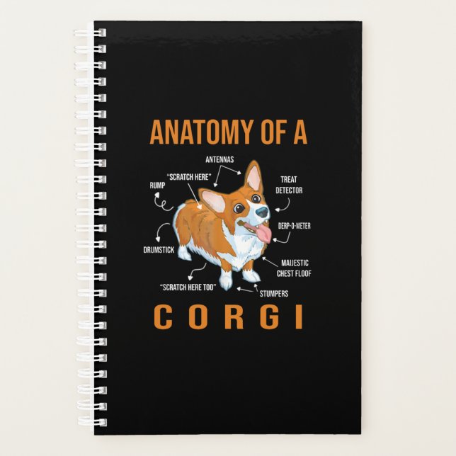 Agenda amante del perro corgi  (Anverso)