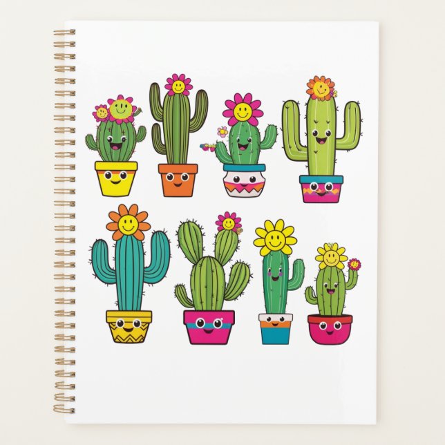 Agenda Amantes de Cacti adorables (Anverso)