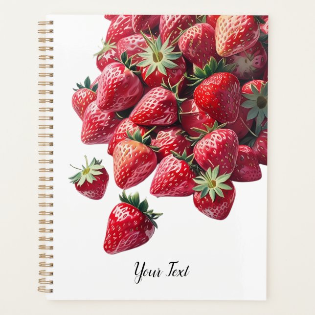 Agenda Amantes de las fresas - Cute personalizado (Anverso)