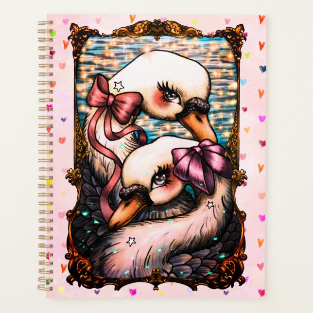 Agenda Amantes de los cisnes (Anverso)