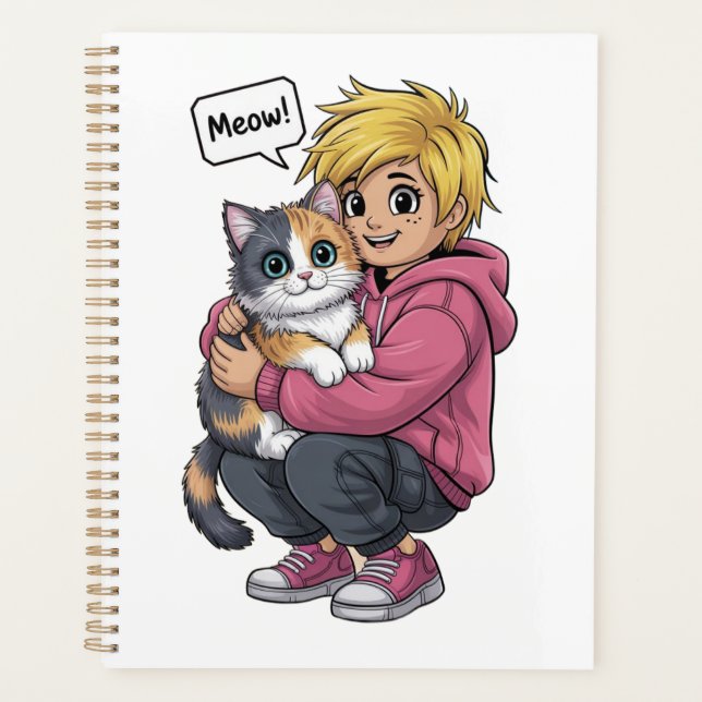 Agenda Amantes de los gatos (Anverso)
