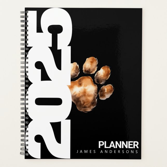 Agenda Amantes modernos de mascotas Personalizado lindo 2 (Anverso)