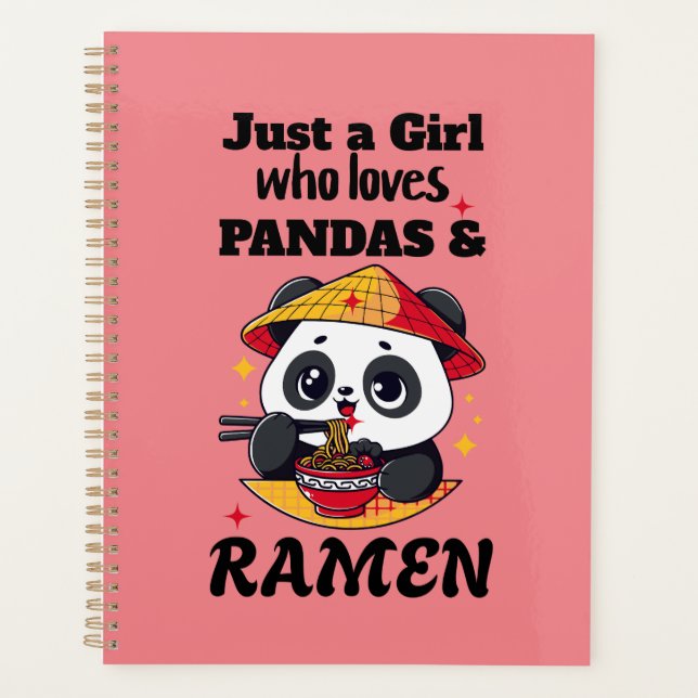 Agenda Amar a Pandas y Ramen (Anverso)