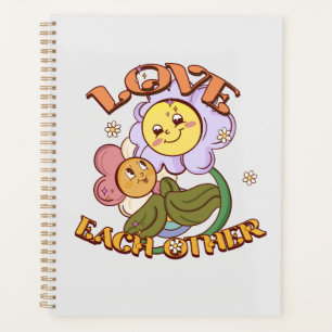 Agenda Amar unos a otros   Diseño floral caprichoso