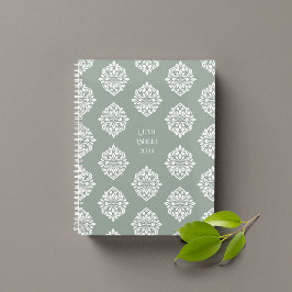Agenda Ambiencia Damask Pale Olive 2026