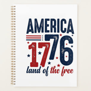 Agenda América 1776 Tierra de la Libertad Camiseta Patrió