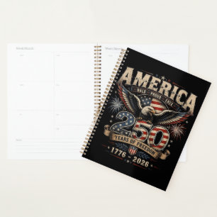 Agenda Americano 250 Aniversario Patriótico USA 4 de Juli