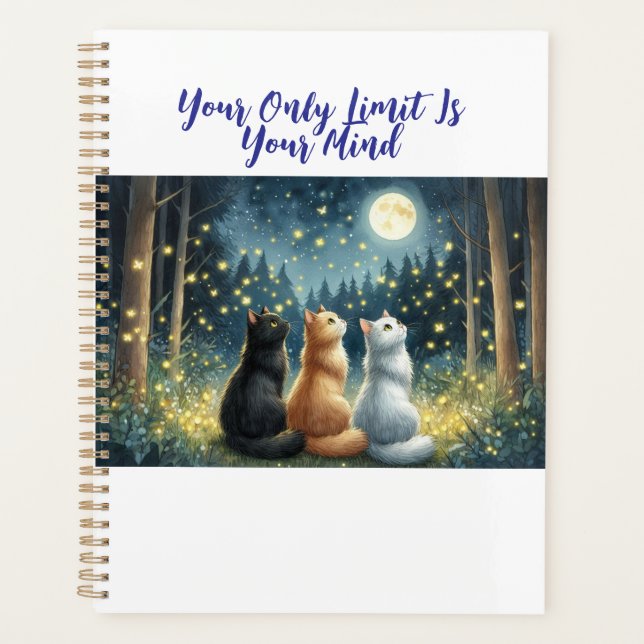 Agenda Amigos felinos y la luz de la luna (Anverso)