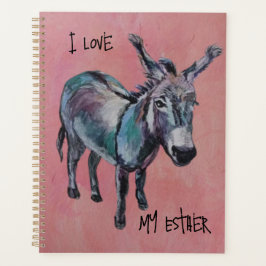 Agenda Amo a mi Esther (personalizar) burro