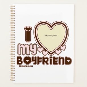 Agenda Amo a mi novio rosa