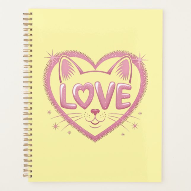 Agenda Amor de Gato Brillante (Anverso)