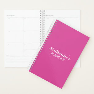 Agenda Amor de Mariposa   Color Sólido Magenta 2 Personal