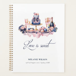 Agenda Amor es dulce Desayuno nupcial personalizado