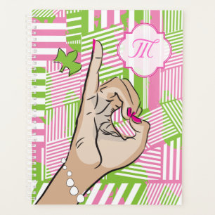 Agenda Amor rosa y verde