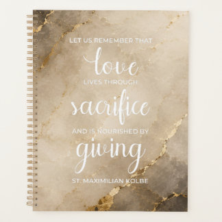 Agenda Amor Sacrificio Donación de San Maximiliano Kolbe