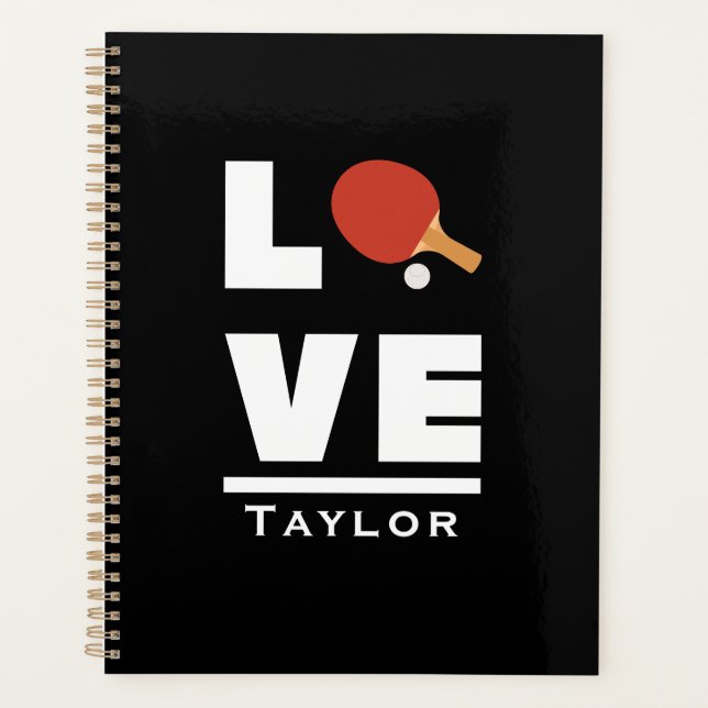 Agenda Amor Y Mesa En Vivo Tenis Deportes Ventilador Nomb (Anverso)