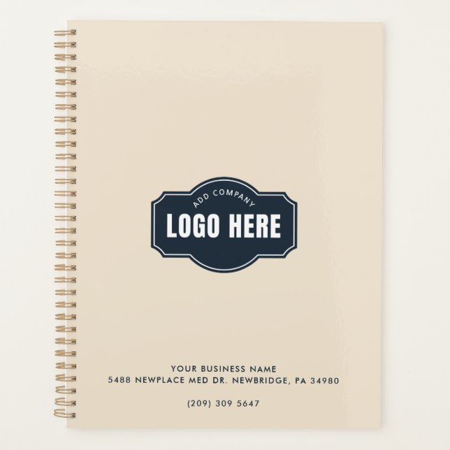 Agenda Añadir el logotipo de su empresa Personalizado Min (Anverso)