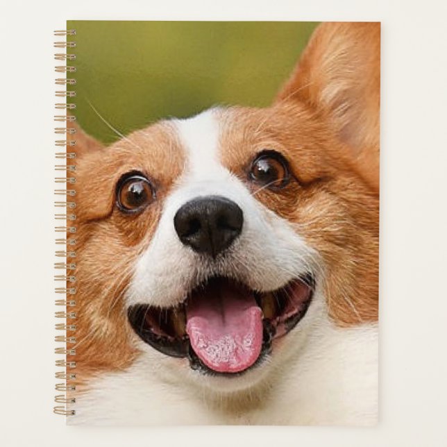 Agenda Añadir foto de perro personalizada (Anverso)