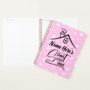 Agenda Añadir nombre Shed Sweet Shed Pink White Floral