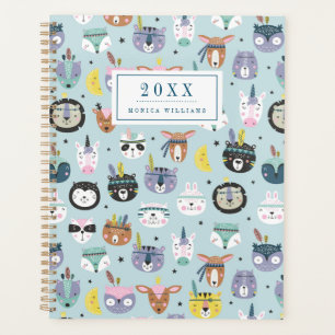 Agenda Añadir su nombre/año Cara tribal corta