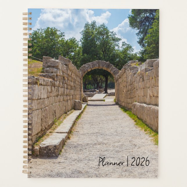 Agenda Ancient Olympia Greece 2026 Planner – Birthplace  (Anverso)