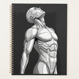 Agenda Android Anatomy: Futuristic Cyborg Daily Planner