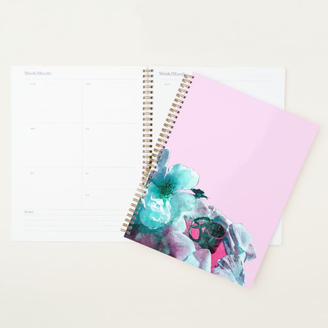 Agenda Anillos con pétalos de rosa blancos (Demostración)