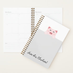 Agenda Animal Kawaii personalizado - Cerdo