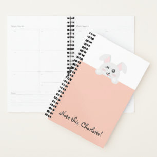 Agenda Animal Kawaii personalizado - Conejito