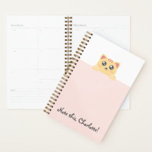 Agenda Animal Kawaii personalizado - Kitten
