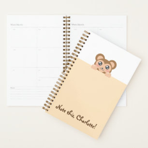 Agenda Animal Kawaii personalizado - Mono