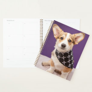 Agenda Animales de bebé más afectados Corgi Puppy Skull