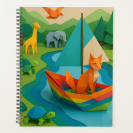 Agenda Animales de Bosque Plegados – Fauna Colorida de Or