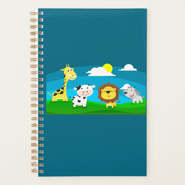 Agenda Animales de dibujos animados          (Anverso)