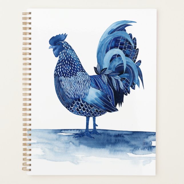 Agenda Animales de la Granja Azul de Cobalto - Rooster (Anverso)