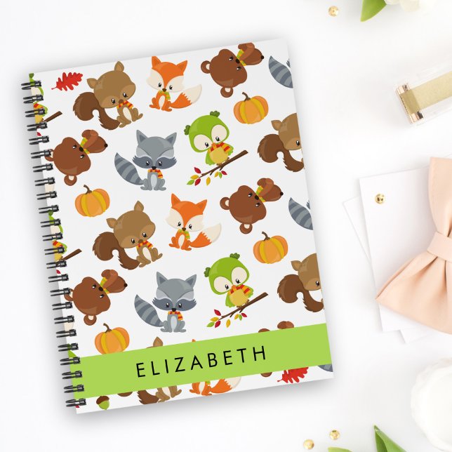 Agenda Animales de Woodland, Animales Forestales, Tu Nomb (Subido por el creador)